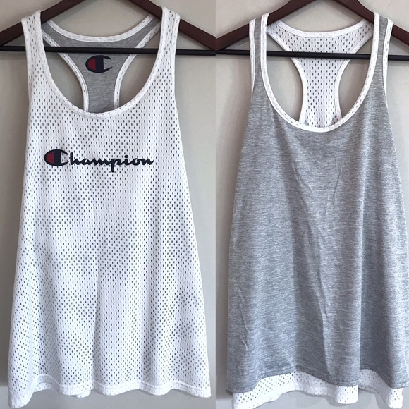 Champion Tops - Champion Reversible Sleeveless Athletic Tank Tee